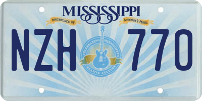 MS license plate NZH770