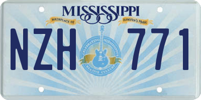 MS license plate NZH771
