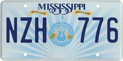 MS license plate NZH776