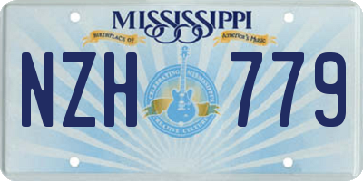 MS license plate NZH779