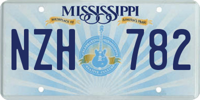 MS license plate NZH782