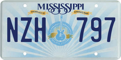 MS license plate NZH797
