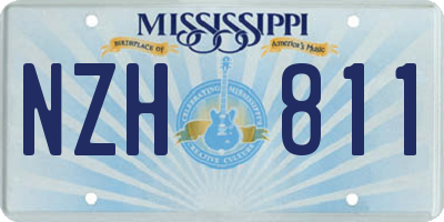 MS license plate NZH811