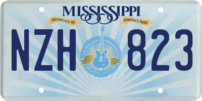 MS license plate NZH823