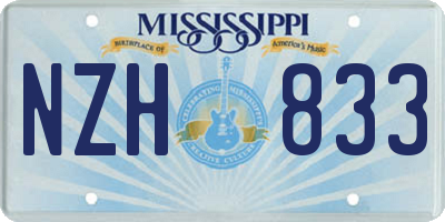 MS license plate NZH833