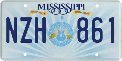 MS license plate NZH861