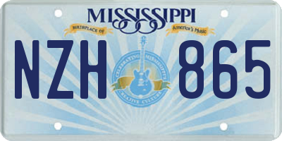 MS license plate NZH865