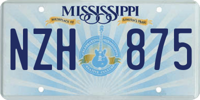 MS license plate NZH875