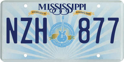MS license plate NZH877
