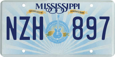 MS license plate NZH897