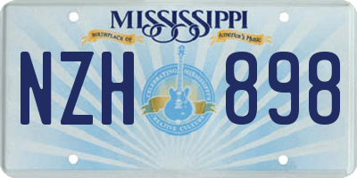 MS license plate NZH898