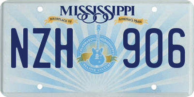 MS license plate NZH906