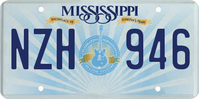 MS license plate NZH946