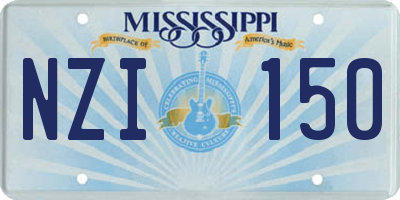 MS license plate NZI150
