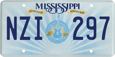 MS license plate NZI297