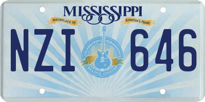 MS license plate NZI646