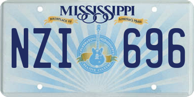 MS license plate NZI696