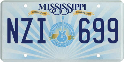MS license plate NZI699