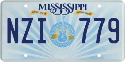 MS license plate NZI779