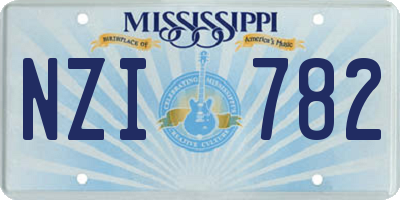 MS license plate NZI782