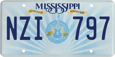 MS license plate NZI797