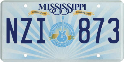 MS license plate NZI873