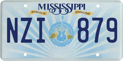 MS license plate NZI879