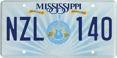 MS license plate NZL140