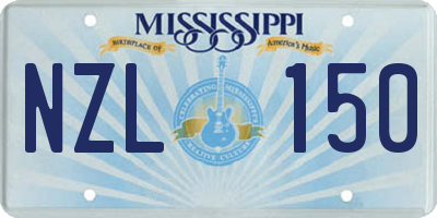 MS license plate NZL150