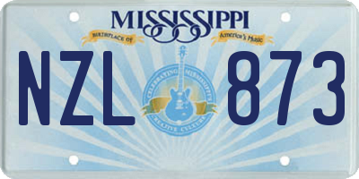 MS license plate NZL873