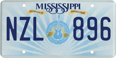 MS license plate NZL896