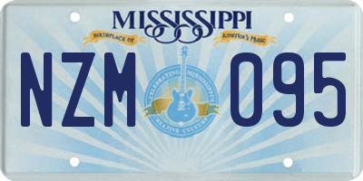 MS license plate NZM095