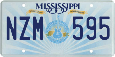 MS license plate NZM595
