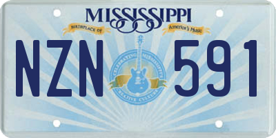 MS license plate NZN591