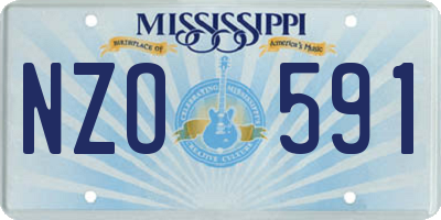 MS license plate NZO591