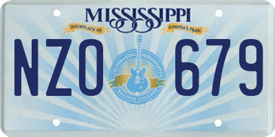 MS license plate NZO679