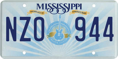 MS license plate NZO944
