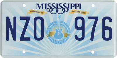 MS license plate NZO976