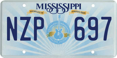 MS license plate NZP697