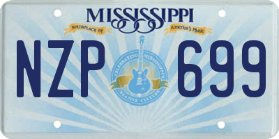MS license plate NZP699