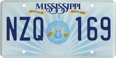 MS license plate NZQ169