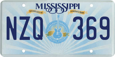 MS license plate NZQ369
