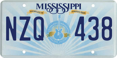 MS license plate NZQ438