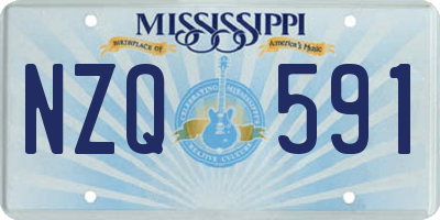 MS license plate NZQ591