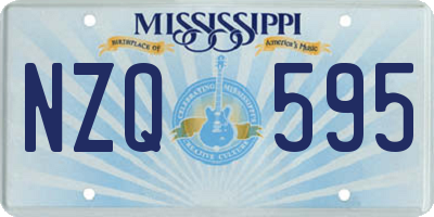MS license plate NZQ595