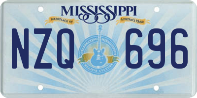 MS license plate NZQ696