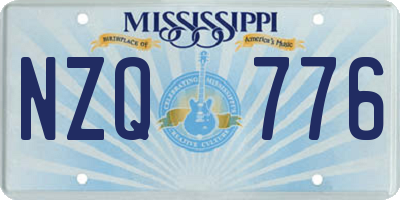 MS license plate NZQ776