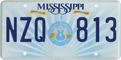 MS license plate NZQ813