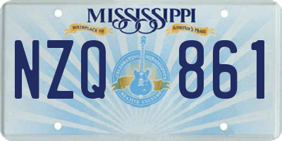 MS license plate NZQ861