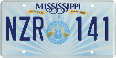 MS license plate NZR141